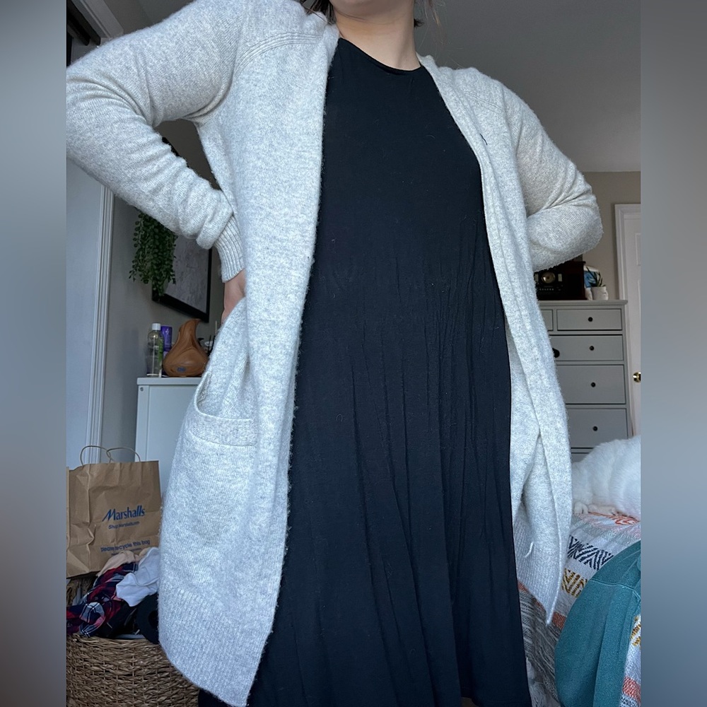 Gray Cashmere Abercrombie & Fitch Cardigan